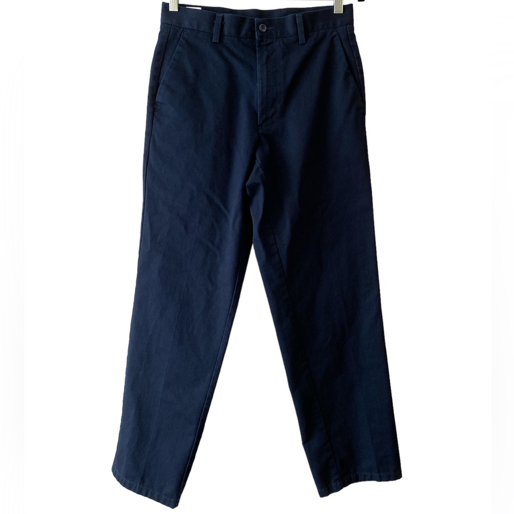 Dockers Flat Front Classic Fit Men’s Navy Blue Pants W30 L32
